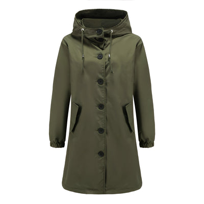 Vivyan - Chaqueta impermeable con capucha para mujeres