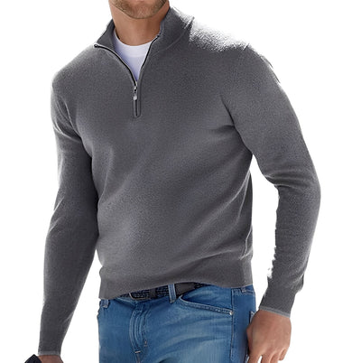 Nash - Jersey casual con cremallera para hombres