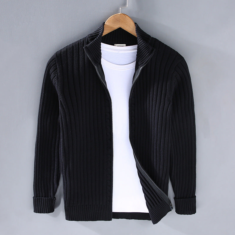 Raphael - Moderna Chaqueta de Punto de Algodón para Hombres