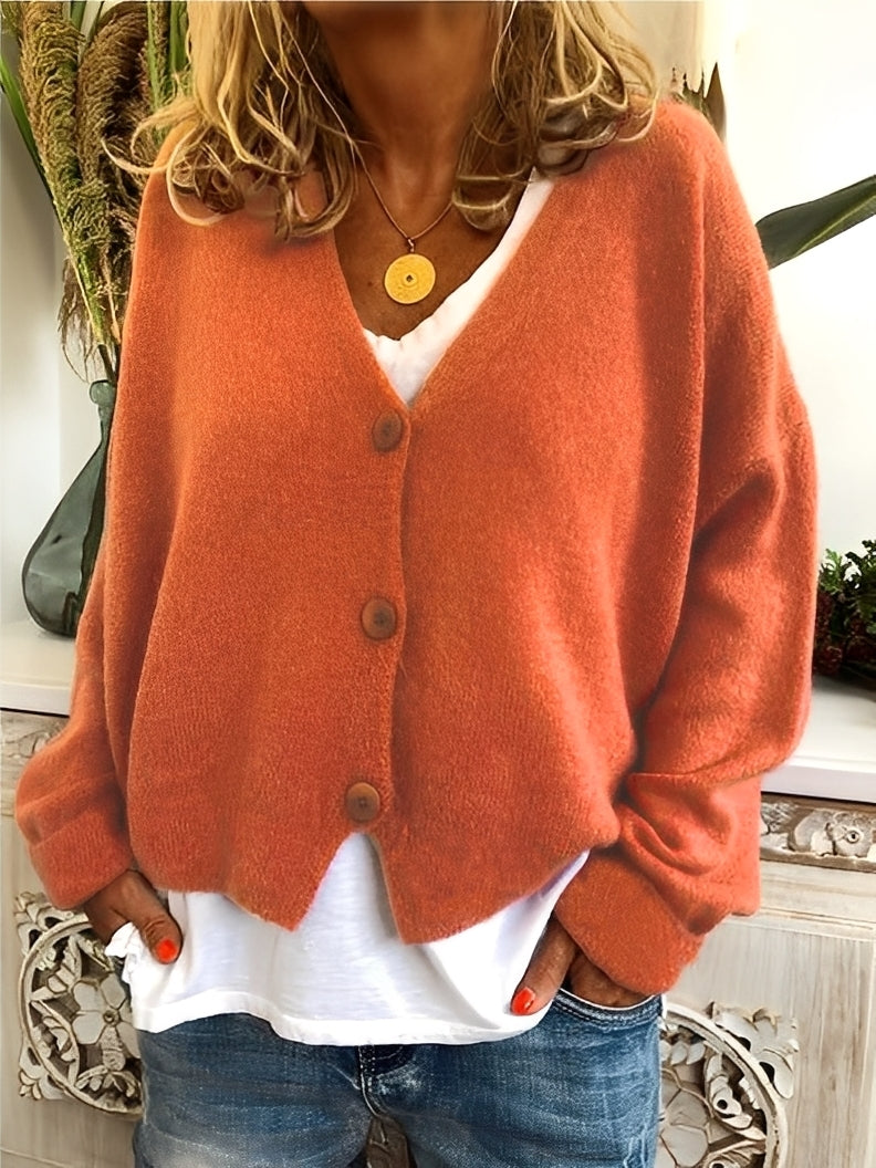 Deena - Cárdigan casual, suelto y cálido para mujeres
