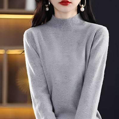 Natille - Suéter casual de cachemir de lana para mujer