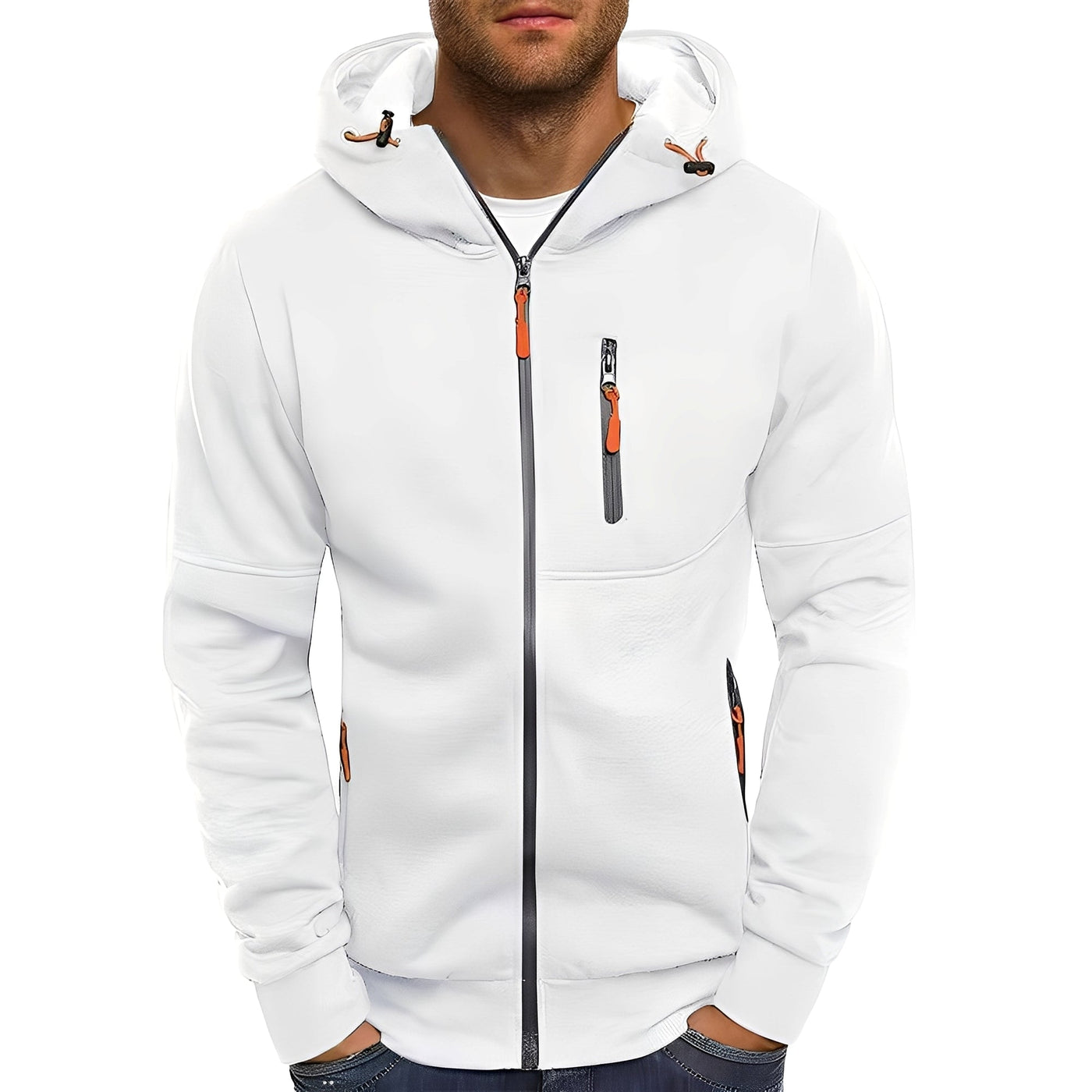 Lowell - Casual, elegante chaqueta con capucha para hombres