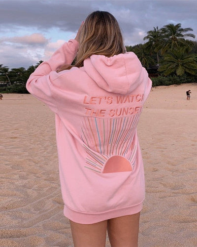 Jaquelyn - Elegante, holgado hoodie con estampado para mujer