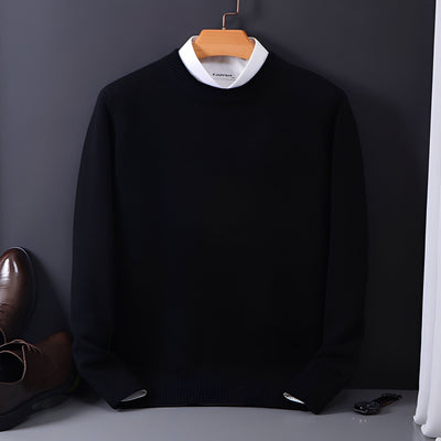 Esmund - Suéter de cachemira casual y holgadamente ajustado para hombres