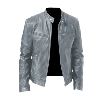 Evan - Chaqueta de Cuero Casual Elegante y Estilosa