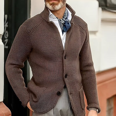 Kayden - Chaqueta de Punto con Cuello Alto y Estilo para Hombres