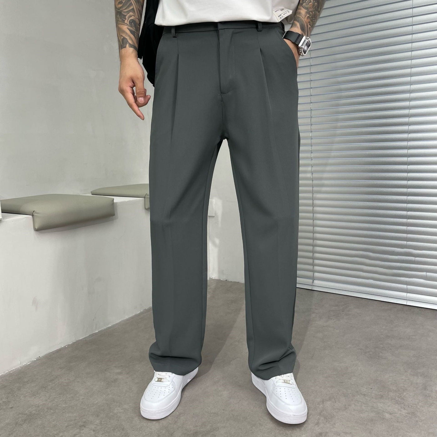 Jones - Cómodo pantalón casual para hombre de ajuste suelto