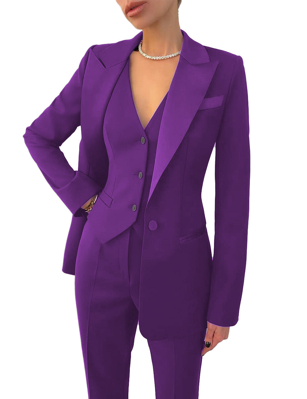 Keanna - Conjunto formal de negocios de tres piezas para mujeres