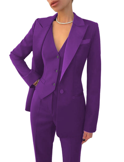 Keanna - Conjunto formal de negocios de tres piezas para mujeres