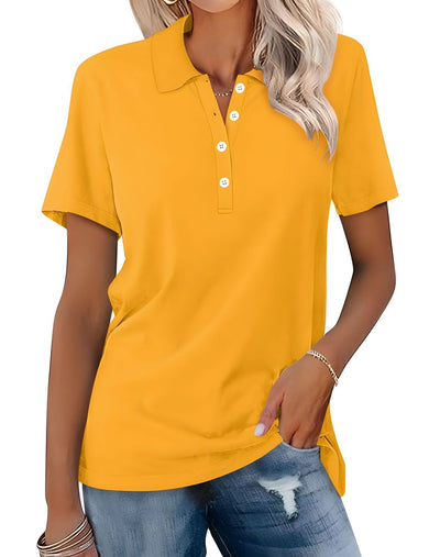 Stella - Polo de ajuste slim casual para mujer