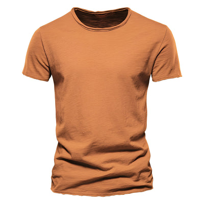 Roderick - Camiseta Casual de Manga Corta de Algodón para Hombres