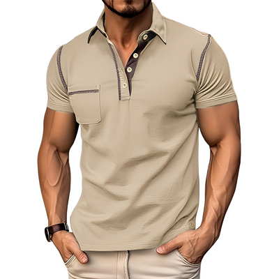 Brandon - Elegante, cómoda camiseta polo para hombres