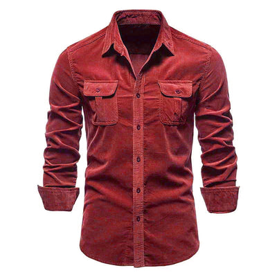 Rowen - Camisa sencilla con bolsillos para hombres