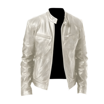 Evan - Chaqueta de Cuero Casual Elegante y Estilosa