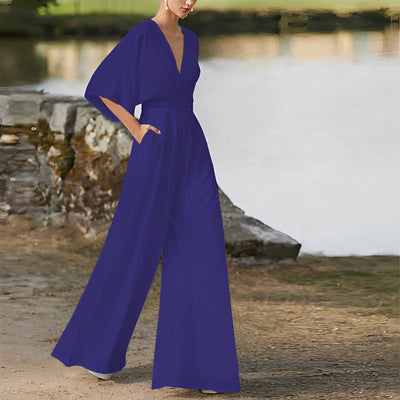 Carmella - Jumpsuit suelto con cintura alta para mujeres