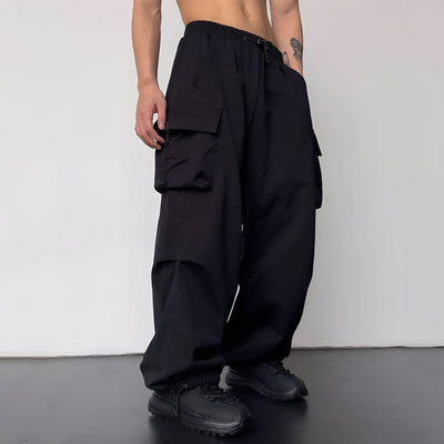 Kaleb - Elegante Pantalones Baggy Cargo para Hombres