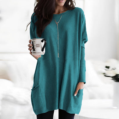 Cheyenne - Camiseta de manga larga holgada y casual para mujer