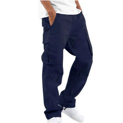 Gresham - Cómodo, ancho pantalón cargo para hombres