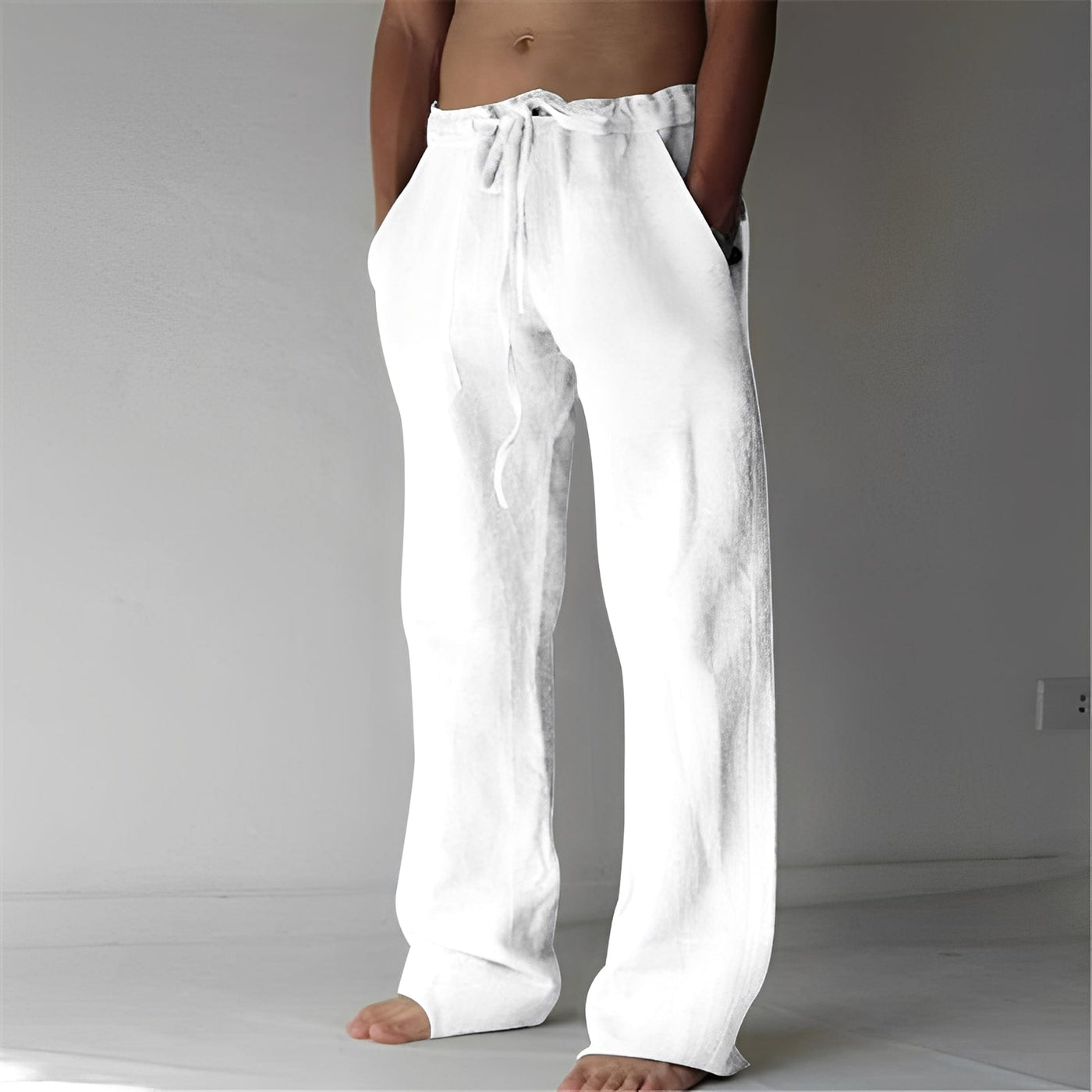 Wilmer - Pantalón Casual de Lino para Hombres