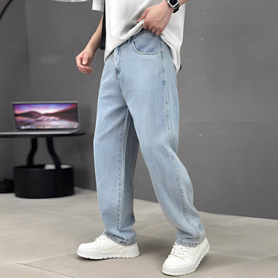 Wendell - Jeans elegantes con pierna ancha para hombres