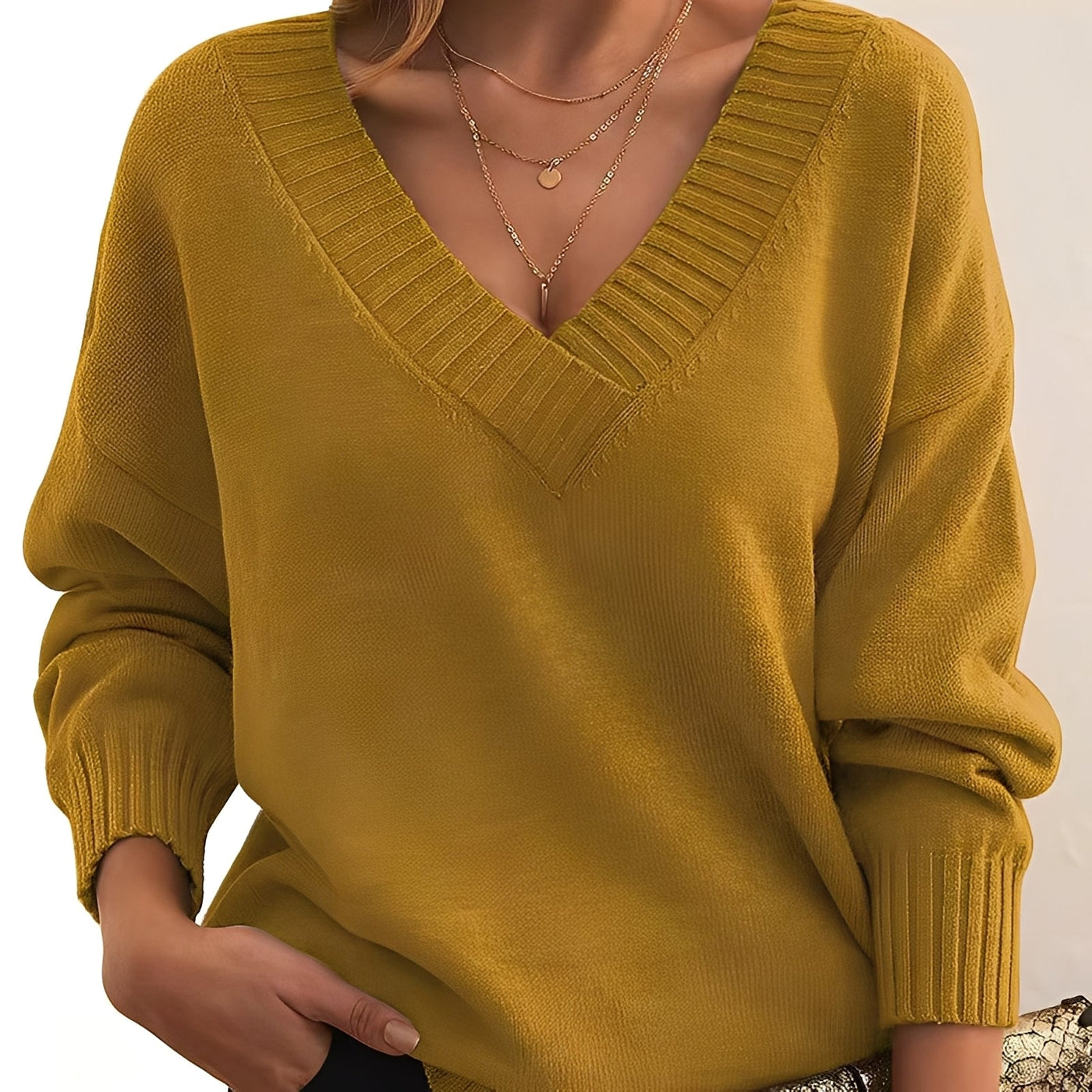 Merideth - Simple, versátil suéter para mujeres