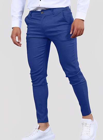 Reynard - Pantalones skinny formales y elásticos para hombres