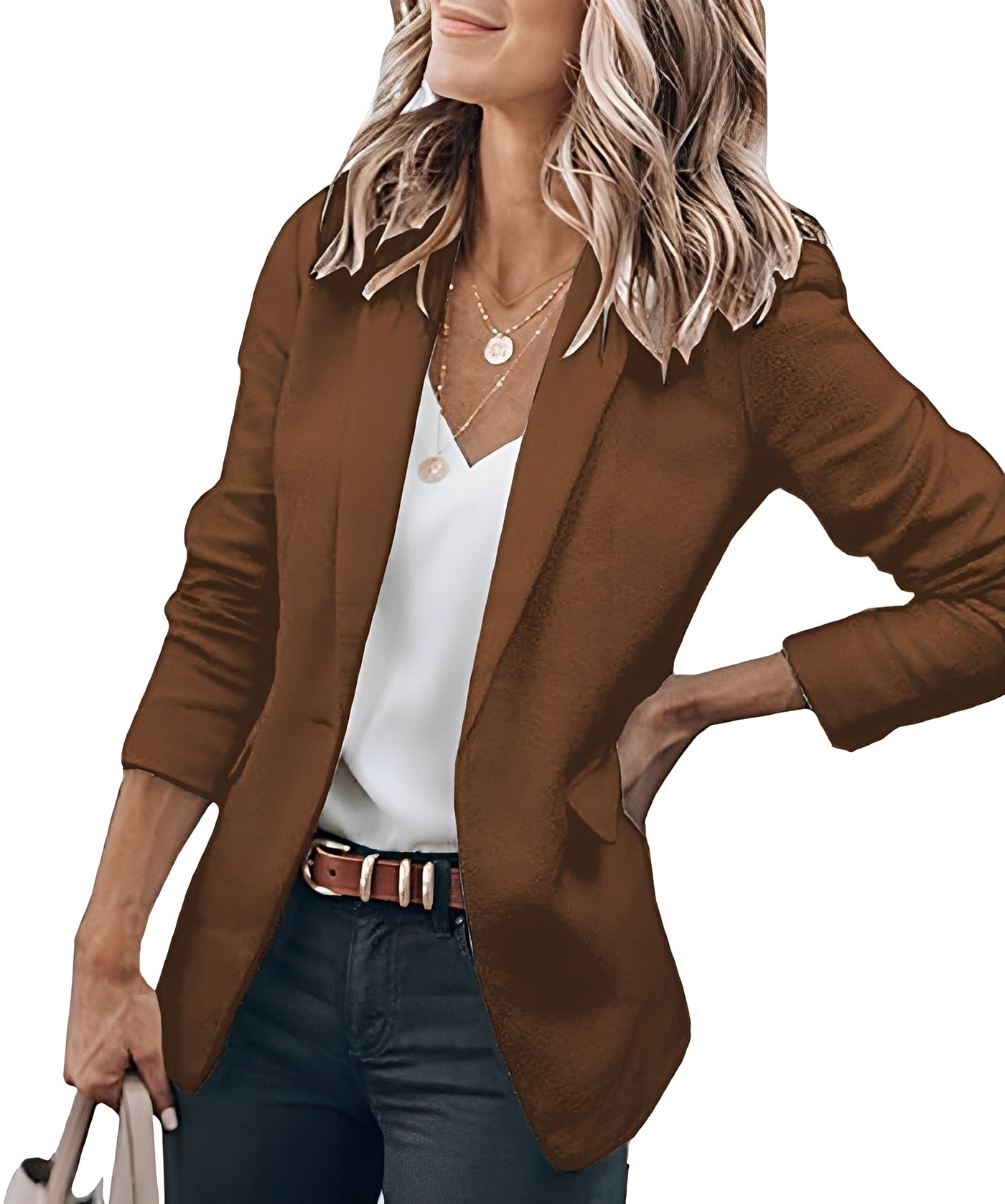 Lynsey - Blazer casual y formal de un solo botón para mujeres