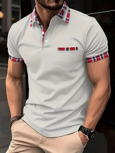 Ryker - Elegante camiseta polo con bolsillo para hombres