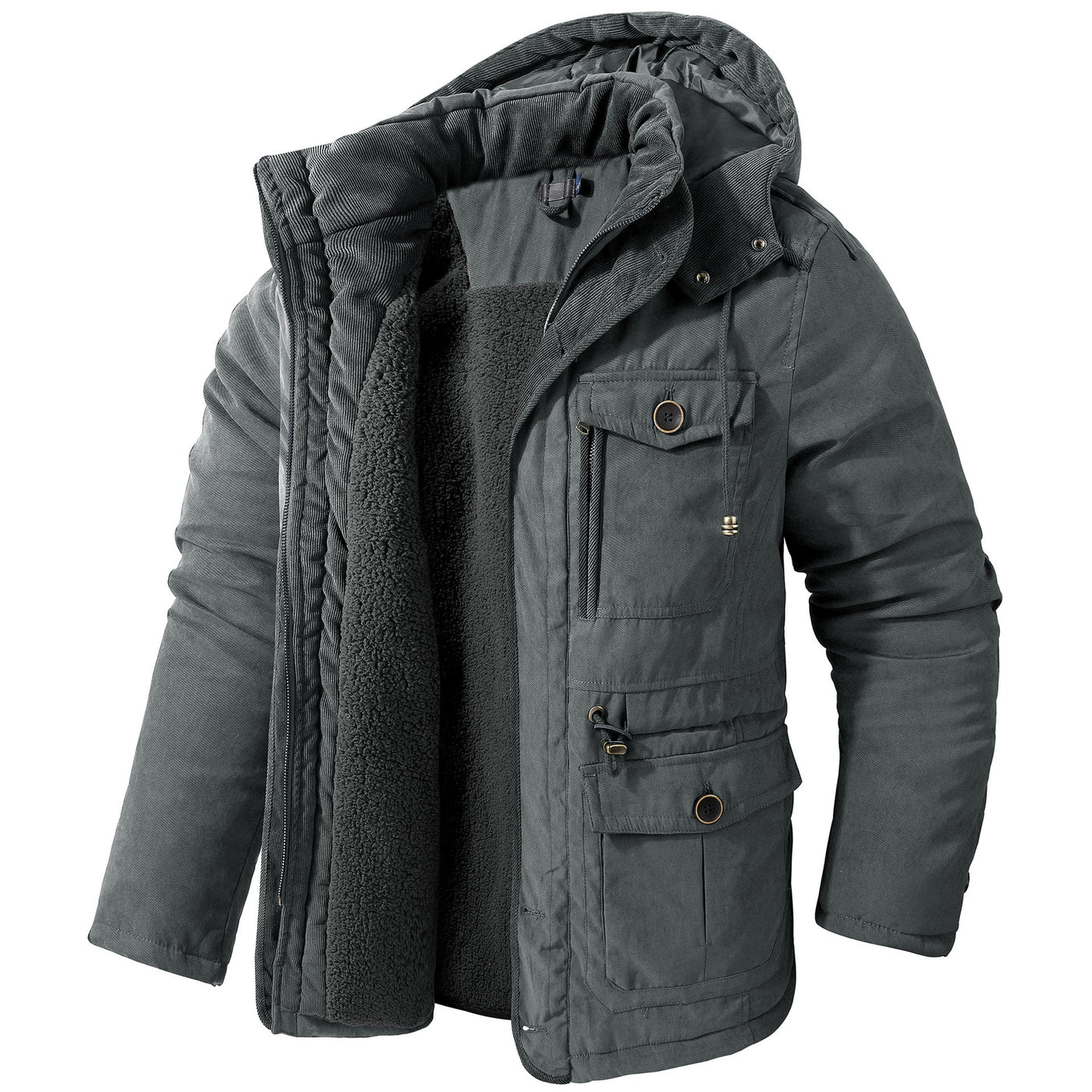 Daniel - Chaqueta de invierno gruesa con capucha para hombres