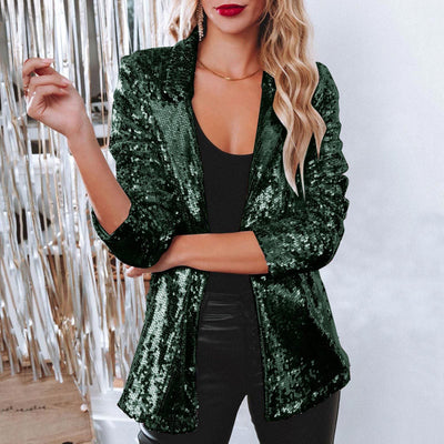 Miranda - Blazer Brillante de Lentejuelas para Mujer