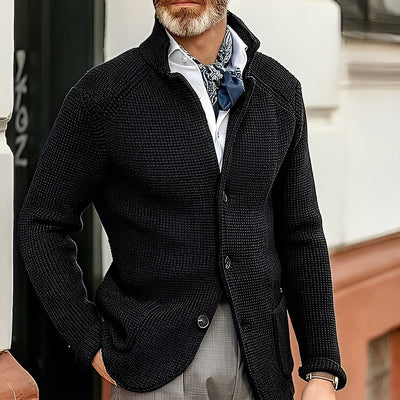 Kayden - Chaqueta de Punto con Cuello Alto y Estilo para Hombres