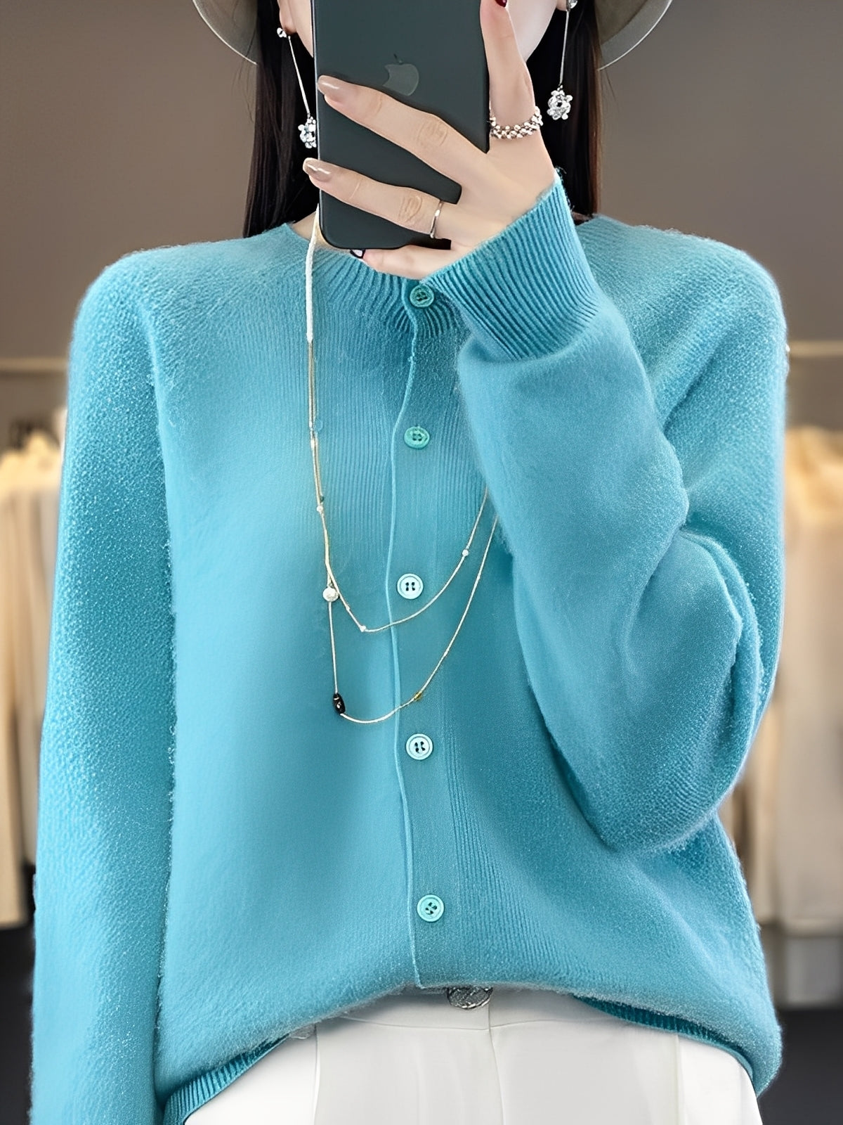 Arabella - Suéter de lana de corte holgado y casual para mujer