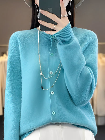 Arabella - Suéter de lana de corte holgado y casual para mujer