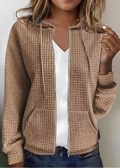 Katherine - Cardigan elegante con capucha y bolsillos para mujeres