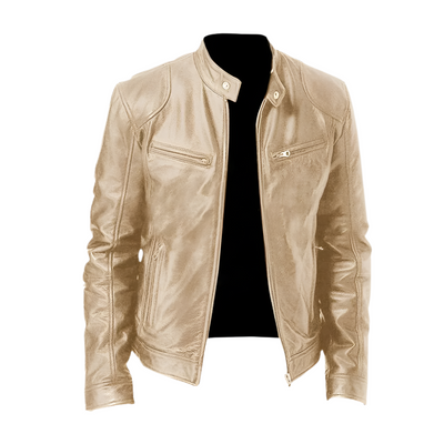 Evan - Chaqueta de Cuero Casual Elegante y Estilosa