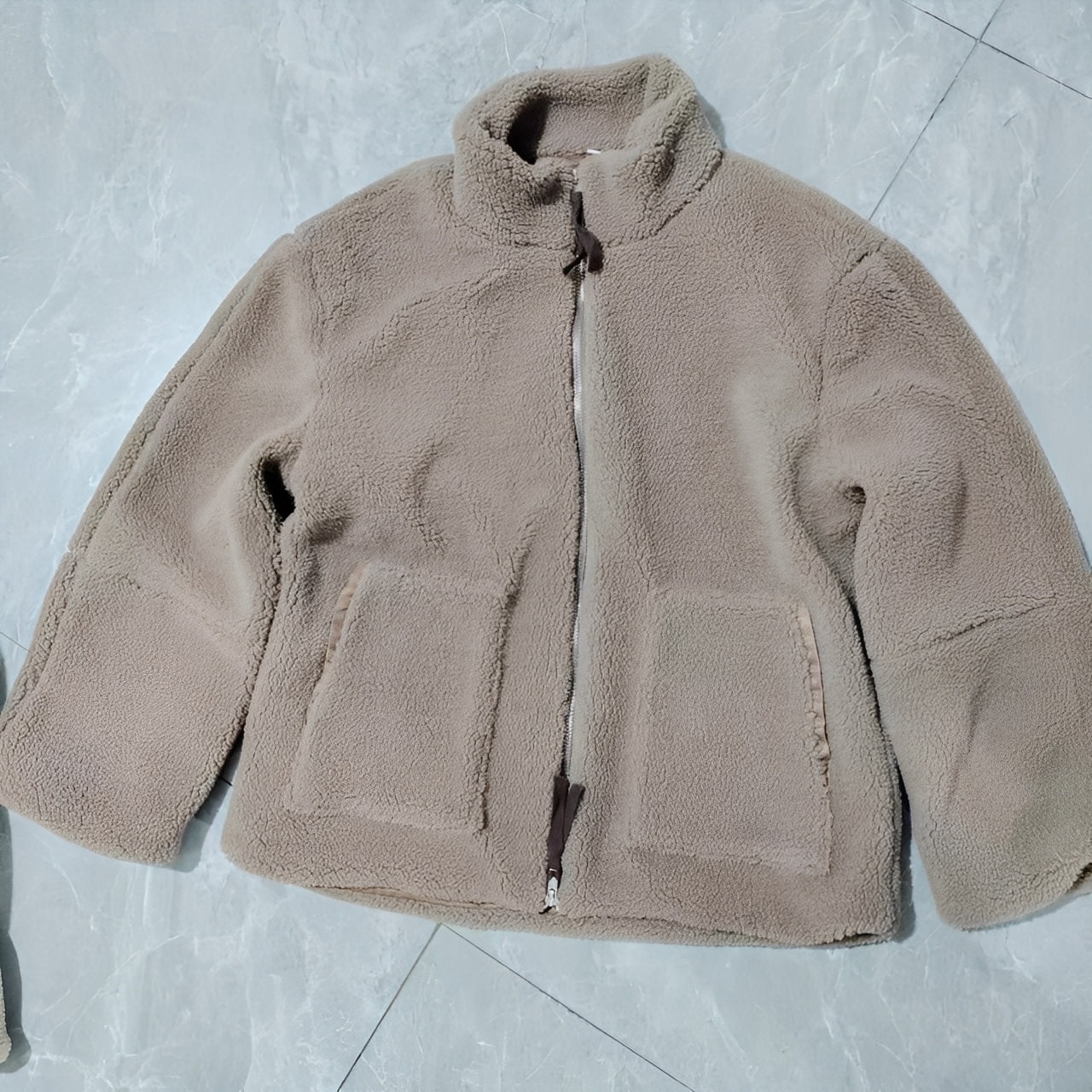 Quincy - Abrigo de lana grueso y cálido con cuello alto para mujeres