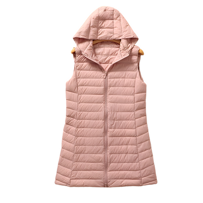 Joelle - Elegante larga chaqueta acolchada para mujeres