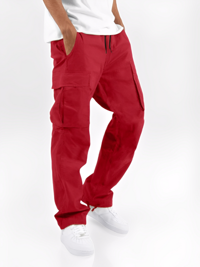 Cooper - Pantalones cargo casuales con cordón para hombres