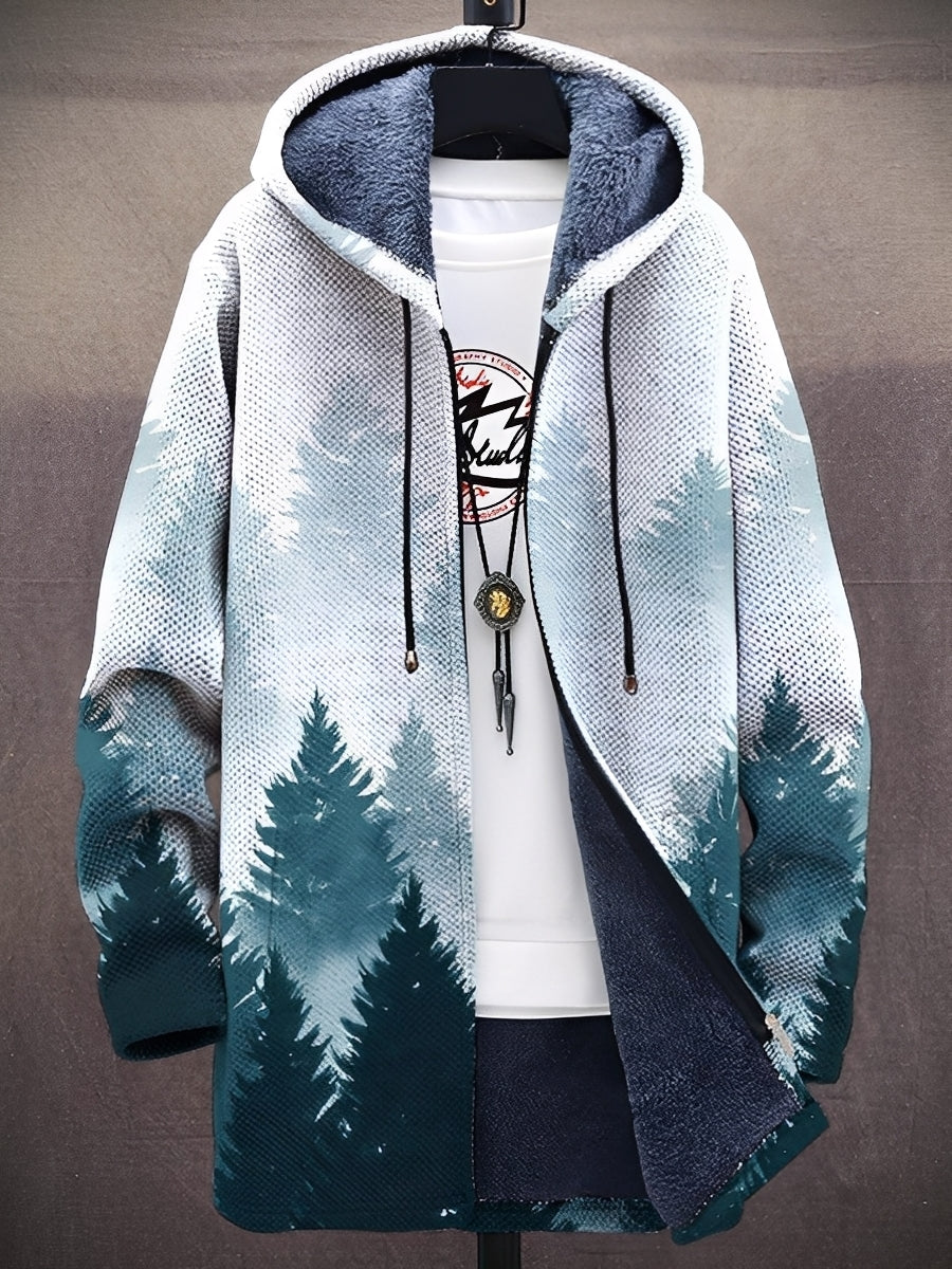 Trenton - Elegante chaqueta con capucha impresa para hombres
