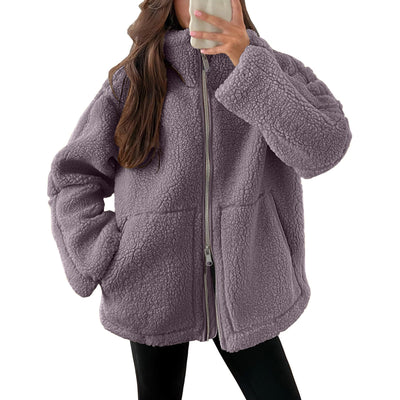 Evangelina - Cómoda chaqueta de teddy de lana para mujeres
