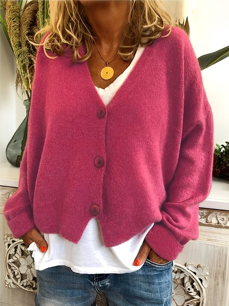 Deena - Cárdigan casual, suelto y cálido para mujeres