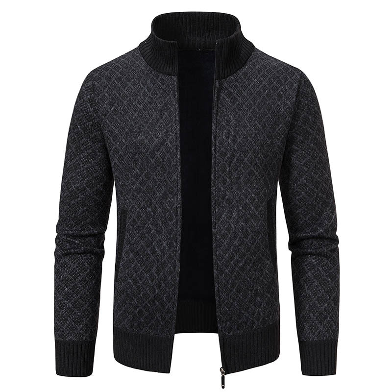 Gerald - Elegante chaqueta de cuadros con cremallera para hombres