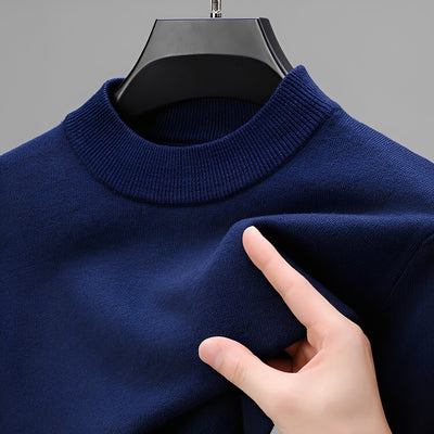 Davis - Suéter de cashmere casual con dobladillo para hombres