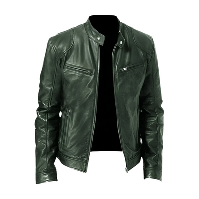 Evan - Chaqueta de Cuero Casual Elegante y Estilosa