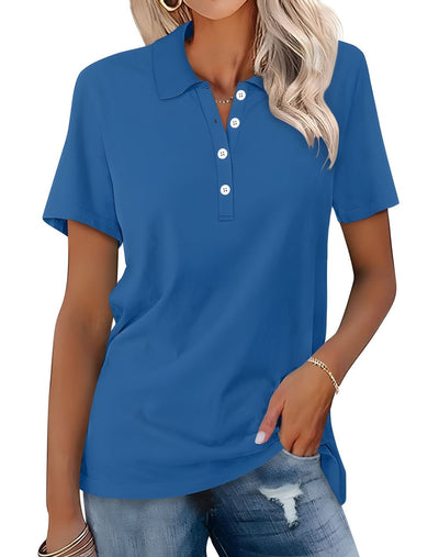 Stella - Polo de ajuste slim casual para mujer