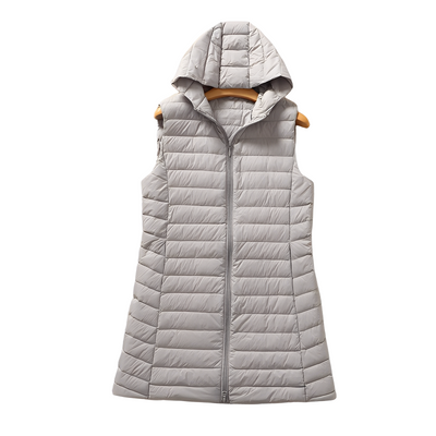 Joelle - Elegante larga chaqueta acolchada para mujeres