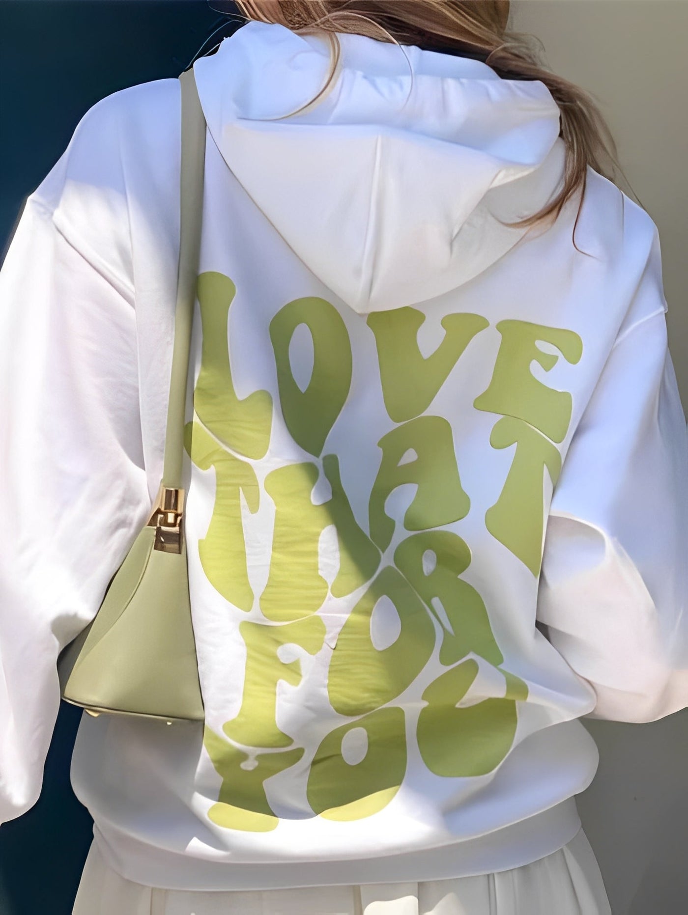 Rebeccah - Impreso, holgado hoodie para mujeres