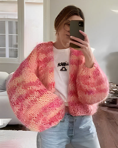 Marlee - Jersey de punto colorido con rayas para mujer