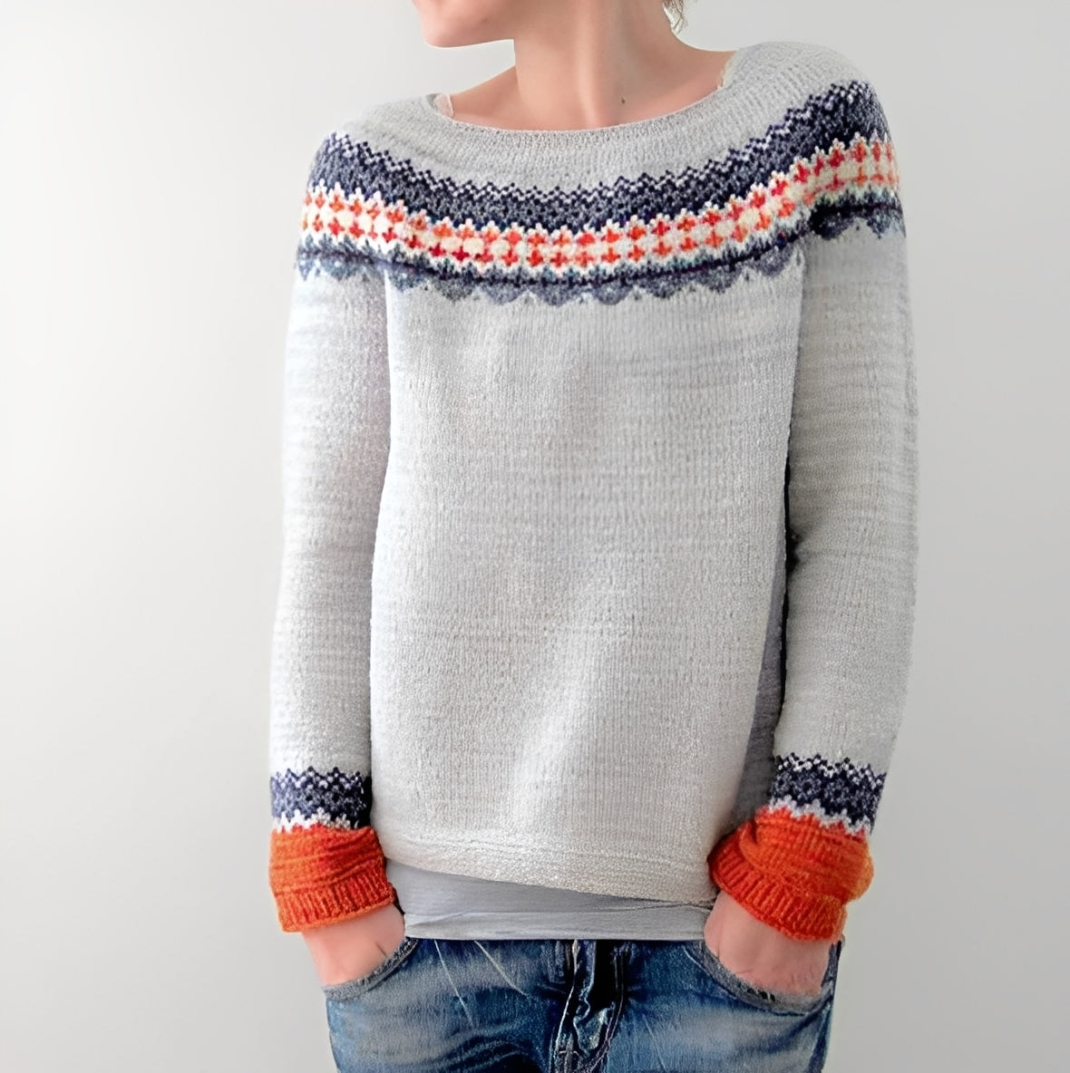 Maryann - Elegante Pullover Retro para Mujeres