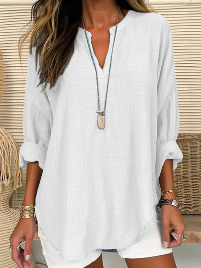 Vera - Blusa de lino estilo casual